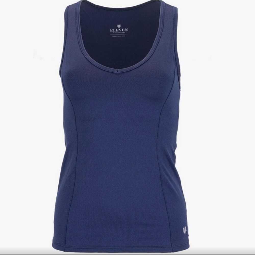 Eleven By Venus Williams Women's Admiral Navy High Vibes Tennis Tank Me…